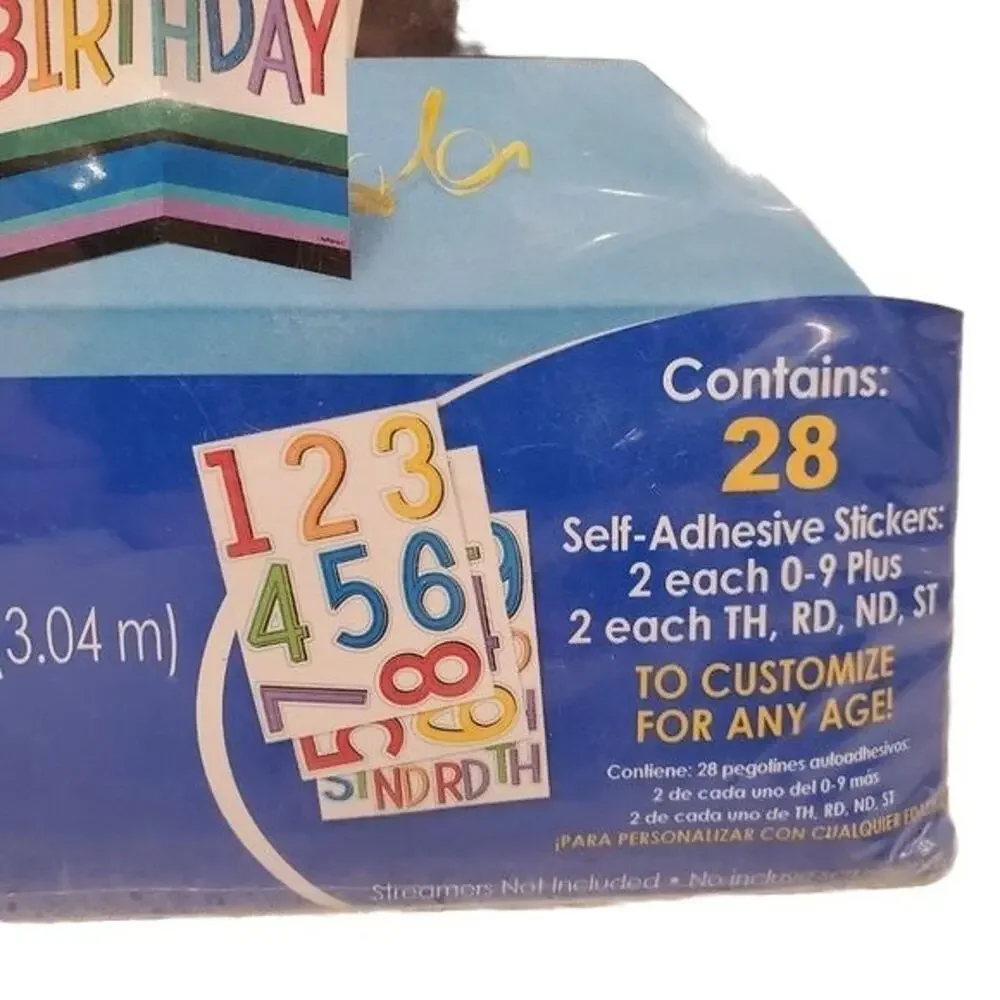 Customizable Birthday Decorations Happy Birthday Banner Room Decorating Kit